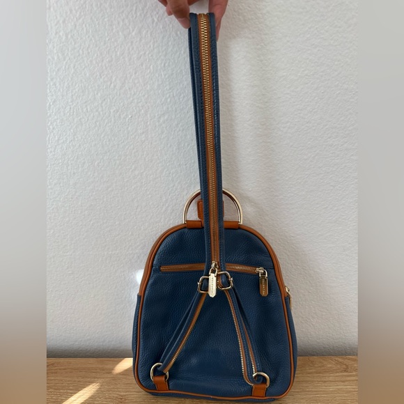 Valentina Italian Leather Convertible Sling Mini Backpack - Picture 9 of 15